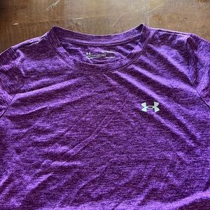 Purple dri fit under armour t shirt